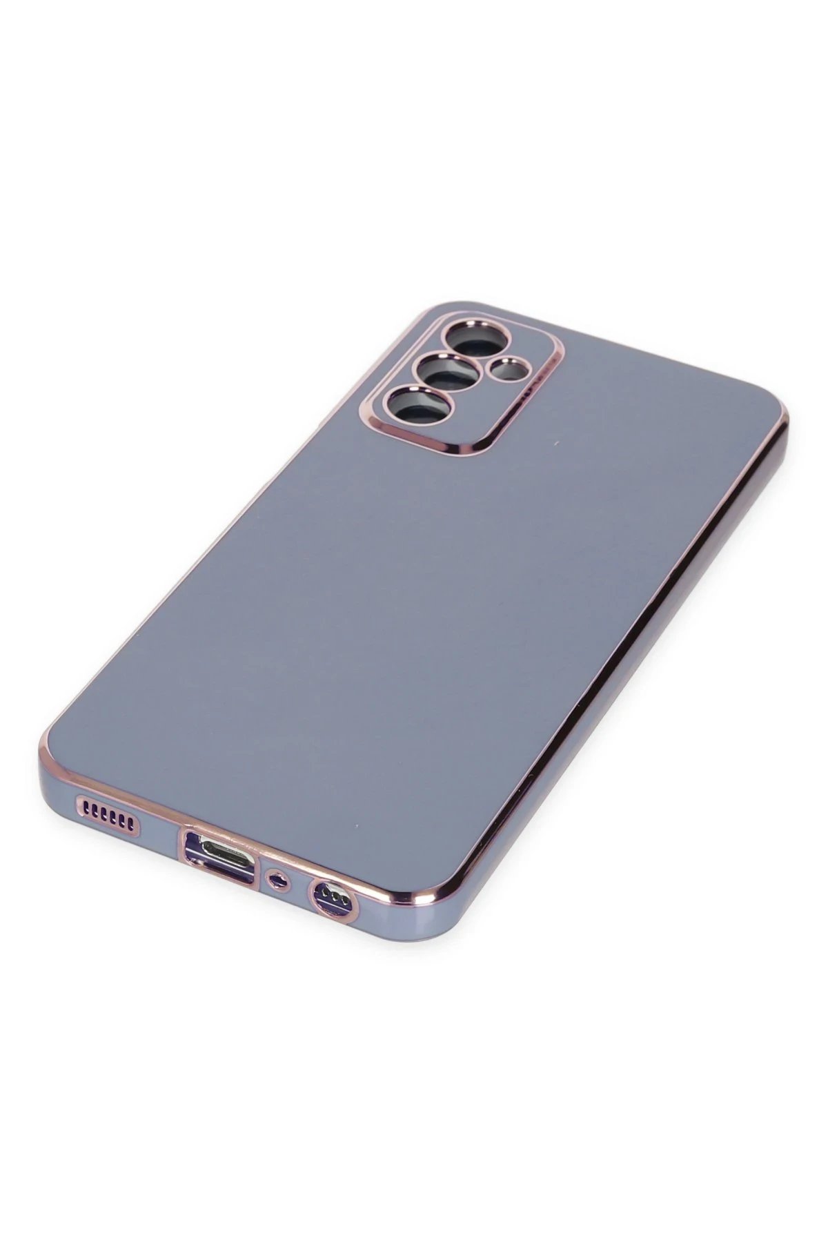 Samsung Galaxy M23 Kılıf Volet Silikon - Mavi-(5796) - Görsel 5