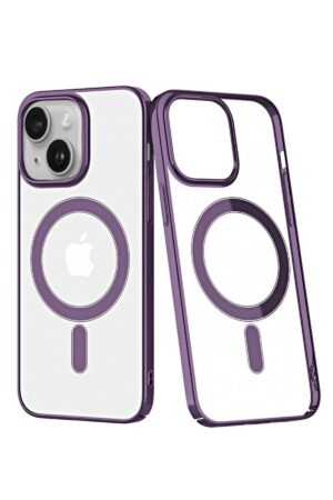 iPhone 14 Plus Kılıf Element Magneticsafe Sert Kapak - Mor-(5796)