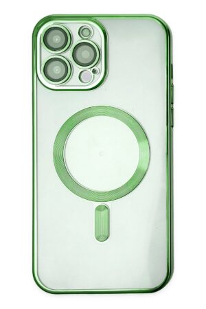 iPhone 14 Pro Kılıf Kross Magneticsafe Kapak - Koyu Yeşil-(5796)