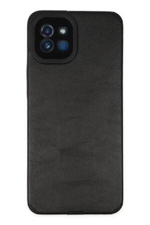 Samsung Galaxy A03 Kılıf Loop Deri Silikon - Siyah-(5796)