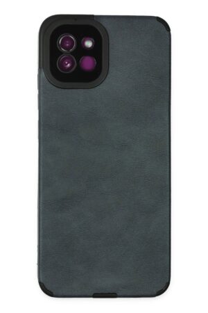 Samsung Galaxy A03 Kılıf Loop Deri Silikon - Lacivert-(5796)