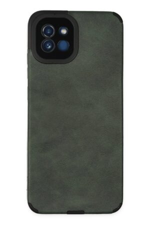 Samsung Galaxy A03 Kılıf Loop Deri Silikon - Yeşil-(5796)