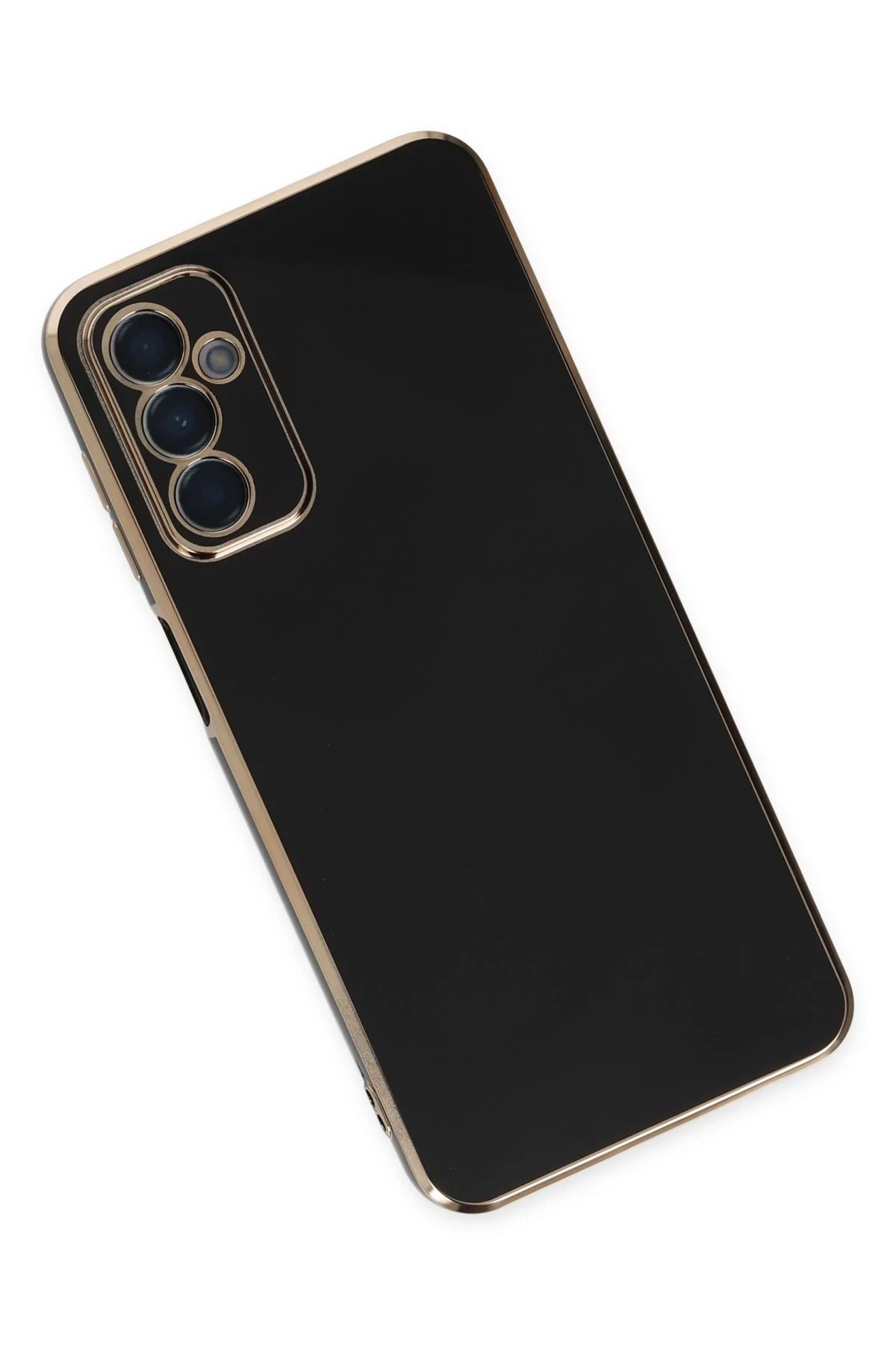 Samsung Galaxy A04S Kılıf Volet Silikon - Siyah-(5796) - Görsel 3