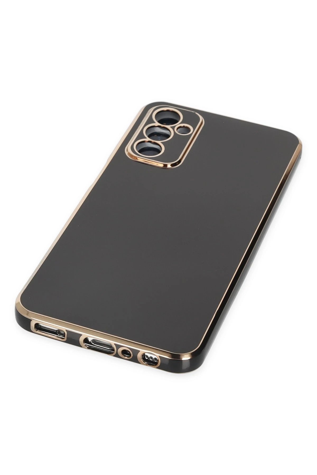 Samsung Galaxy A04S Kılıf Volet Silikon - Siyah-(5796) - Görsel 5