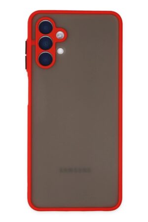 Samsung Galaxy A04S Kılıf Montreal Silikon Kapak - Kırmızı-(5796)