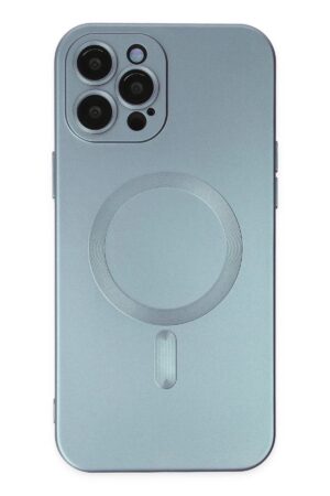 iPhone 12 Pro Max Kılıf Moshi Lens Magneticsafe Silikon - Sierra Blue-(5796)