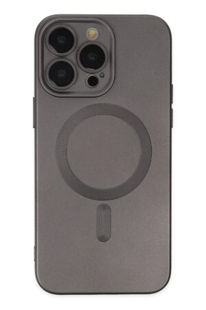 iPhone 13 Pro Kılıf Moshi Lens Magneticsafe Silikon - Füme-(5796)