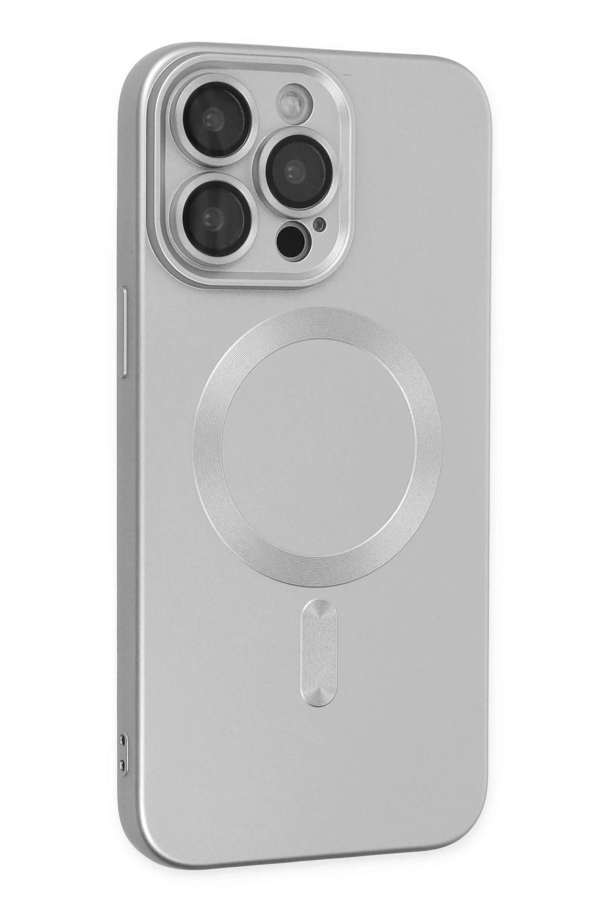 iPhone 13 Pro Kılıf Moshi Lens Magneticsafe Silikon - Gümüş-(5796) - Görsel 2