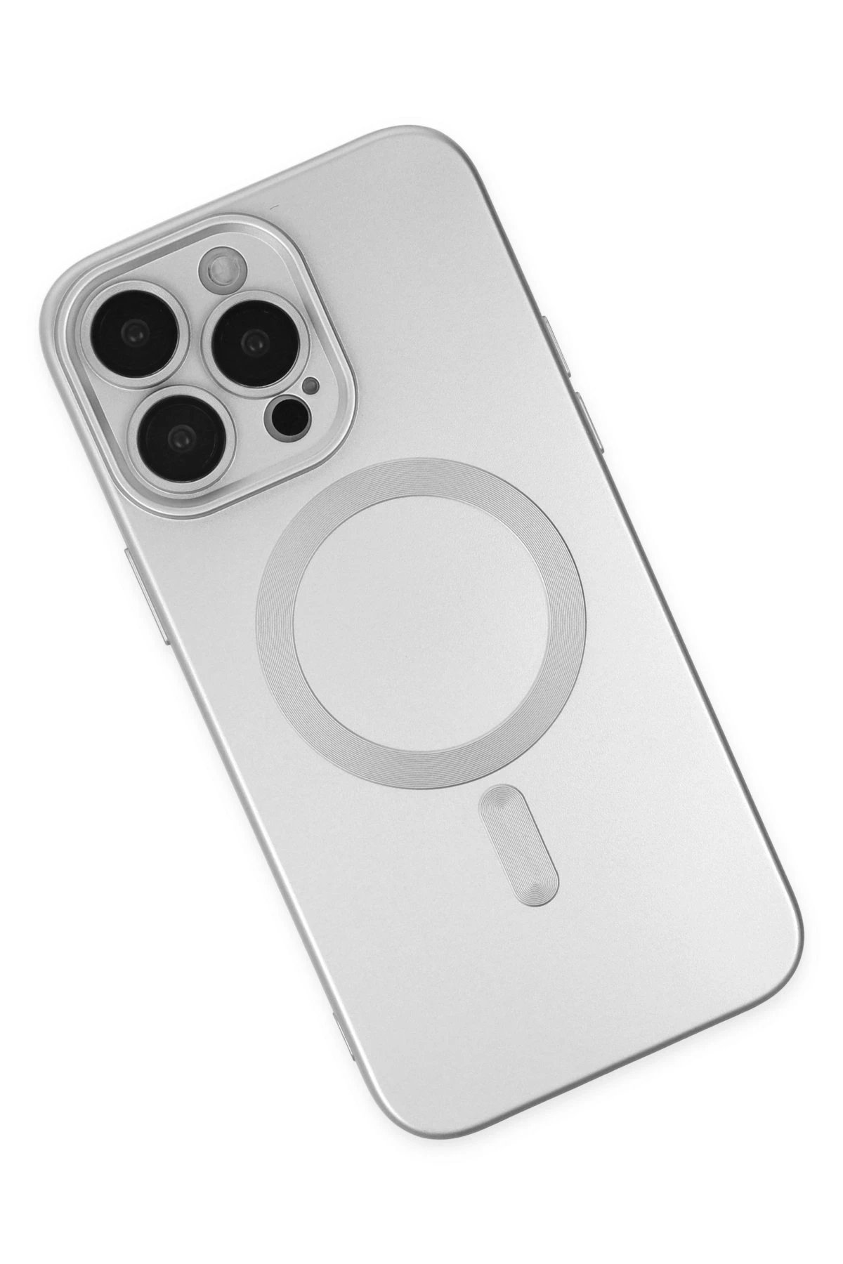 iPhone 13 Pro Kılıf Moshi Lens Magneticsafe Silikon - Gümüş-(5796) - Görsel 3