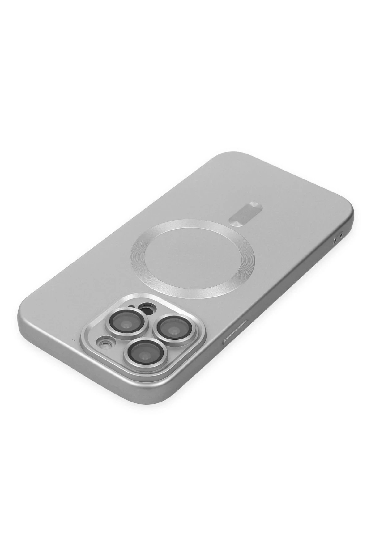 iPhone 13 Pro Kılıf Moshi Lens Magneticsafe Silikon - Gümüş-(5796) - Görsel 5