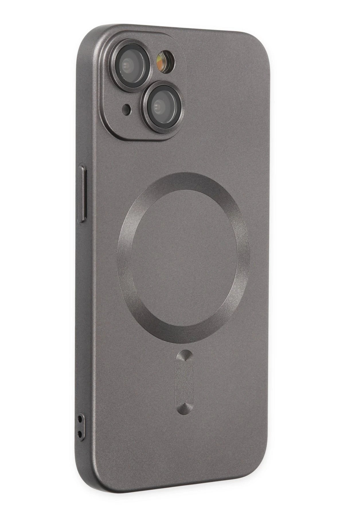 iPhone 14 Plus Kılıf Moshi Lens Magneticsafe Silikon - Füme-(5796) - Görsel 2