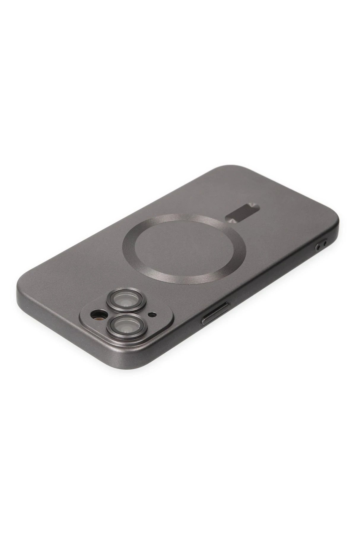 iPhone 14 Plus Kılıf Moshi Lens Magneticsafe Silikon - Füme-(5796) - Görsel 4