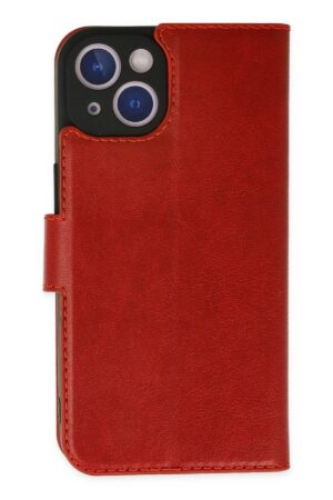 iPhone 14 Plus Kılıf Trend S Plus Kapaklı Kılıf - Kırmızı-(5796)