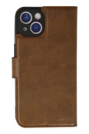 iPhone 14 Plus Kılıf Trend S Plus Kapaklı Kılıf - Taba-(5796)