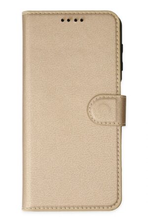 iPhone 14 Pro Kılıf Trend S Plus Kapaklı Kılıf - Gold-(5796)