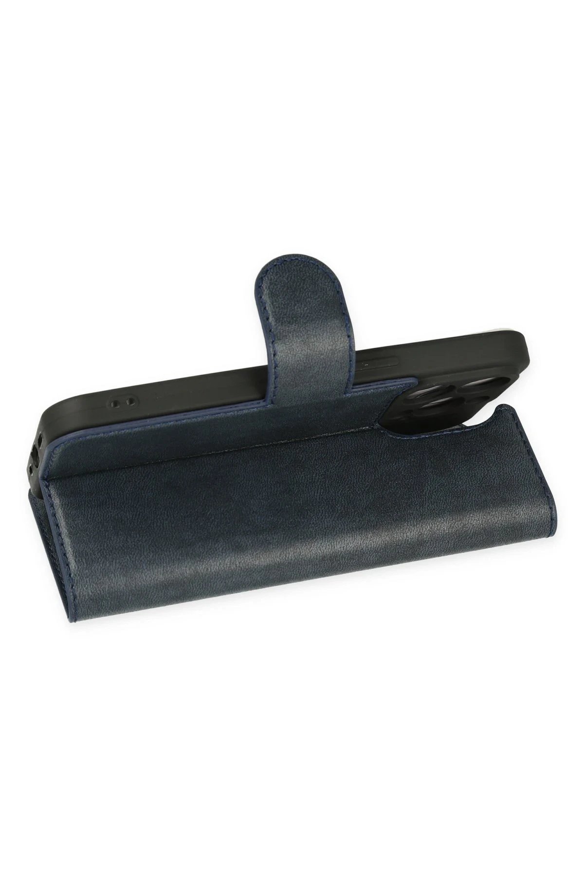 iPhone 14 Pro Kılıf Trend S Plus Kapaklı Kılıf - Lacivert-(5796) - Görsel 4