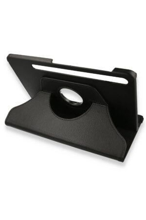 Samsung Galaxy X800 Tab S8 Plus 12.4 Kılıf 360 Tablet Deri Kılıf - Siyah-(5796)