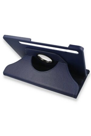 Samsung Galaxy X800 Tab S8 Plus 12.4 Kılıf 360 Tablet Deri Kılıf - Lacivert-(5796)