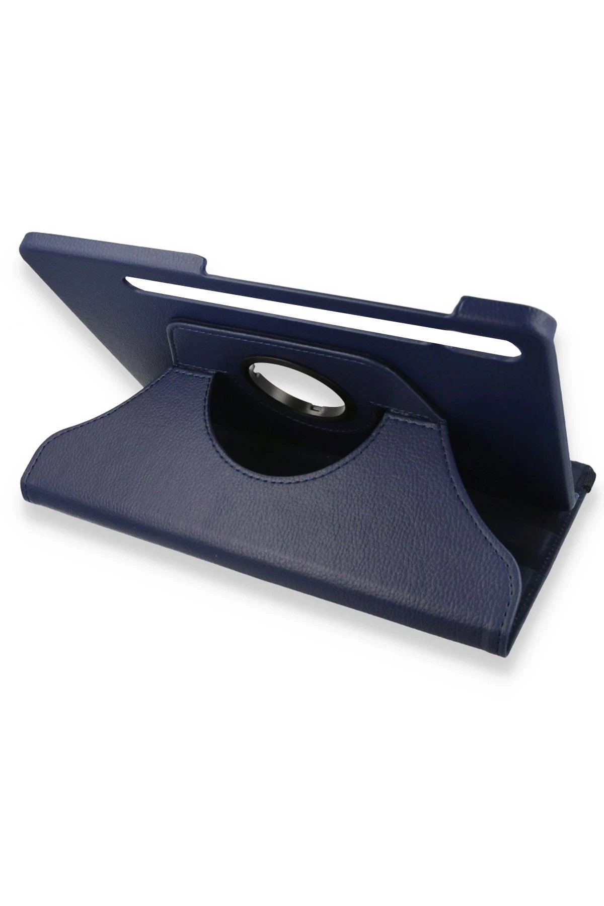 Samsung Galaxy X800 Tab S8 Plus 12.4 Kılıf 360 Tablet Deri Kılıf - Lacivert-(5796)