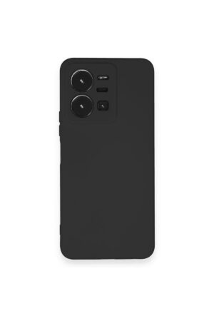 Vivo Y35 Kılıf Nano içi Kadife Silikon - Siyah-(5796)
