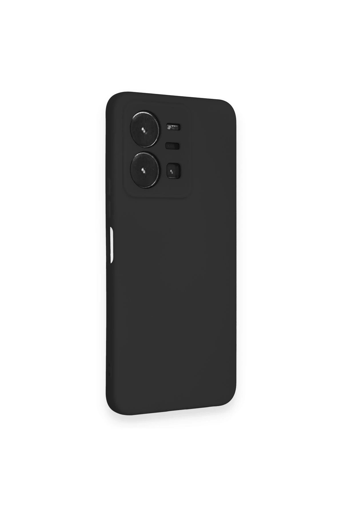 Vivo Y35 Kılıf Nano içi Kadife Silikon - Siyah-(5796) - Görsel 2