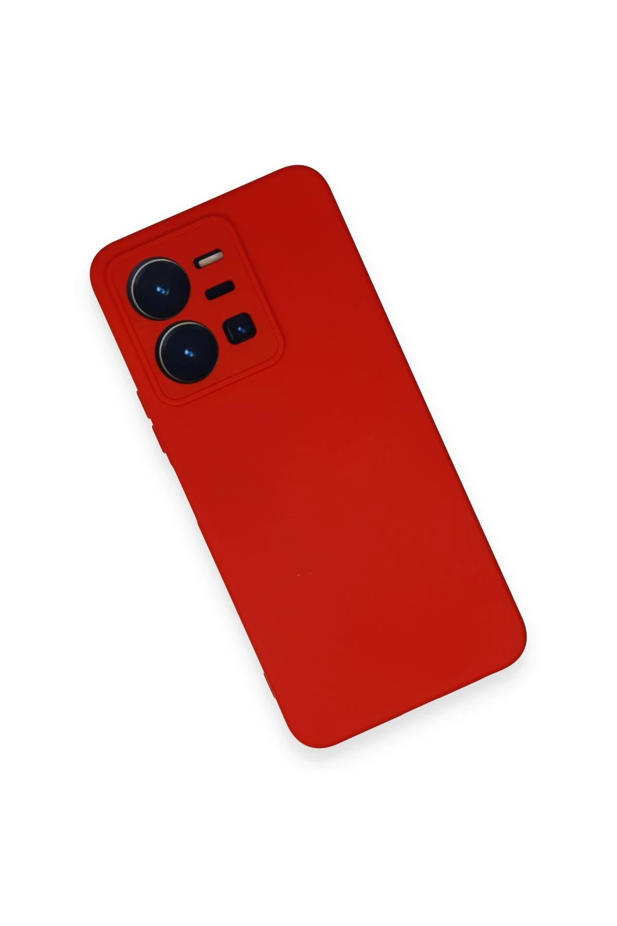 Vivo Y35 Kılıf Nano içi Kadife Silikon - Kırmızı-(5796) - Görsel 3