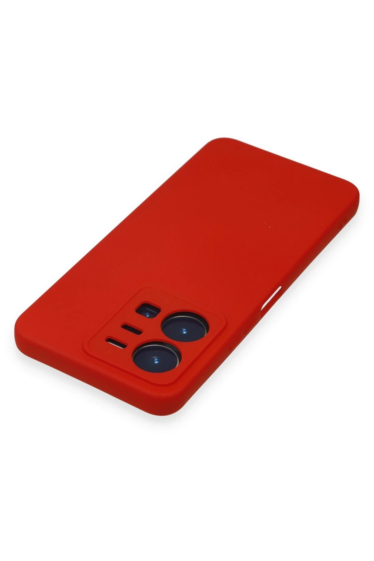 Vivo Y35 Kılıf Nano içi Kadife Silikon - Kırmızı-(5796) - Görsel 4