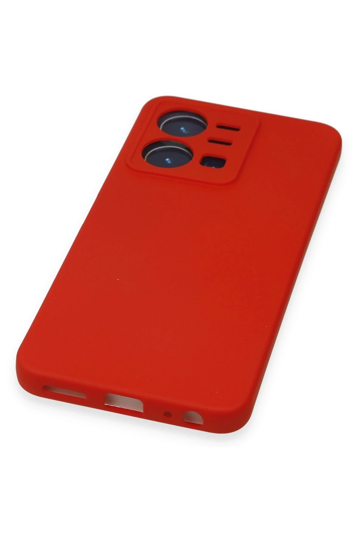 Vivo Y35 Kılıf Nano içi Kadife Silikon - Kırmızı-(5796) - Görsel 5