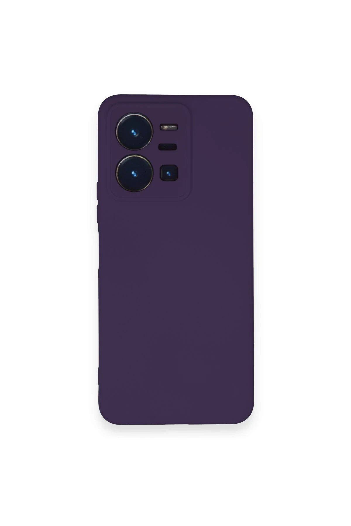 Vivo Y35 Kılıf Nano içi Kadife Silikon - Mor-(5796)