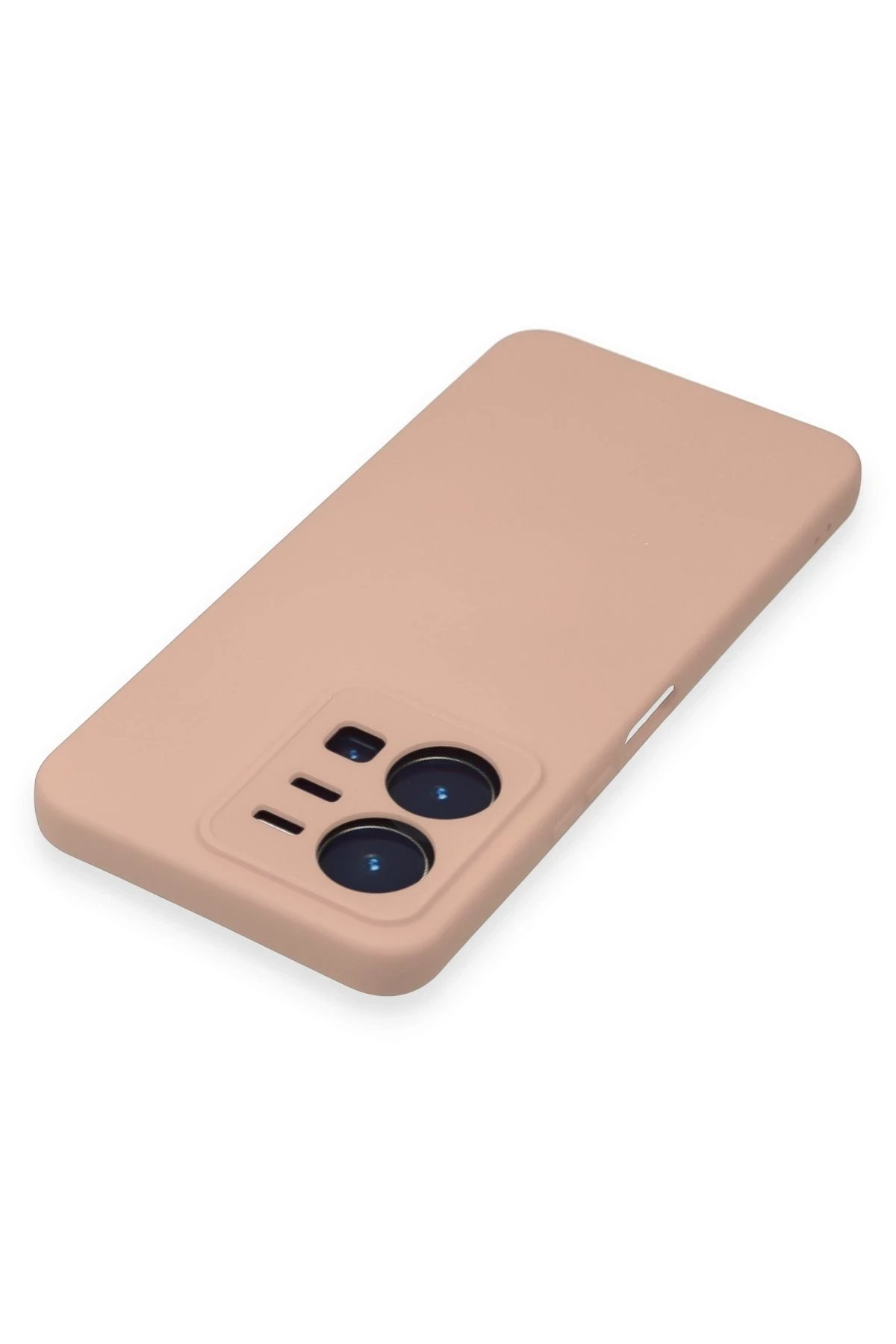 Vivo Y35 Kılıf Nano içi Kadife Silikon - Pudra-(5796) - Görsel 4