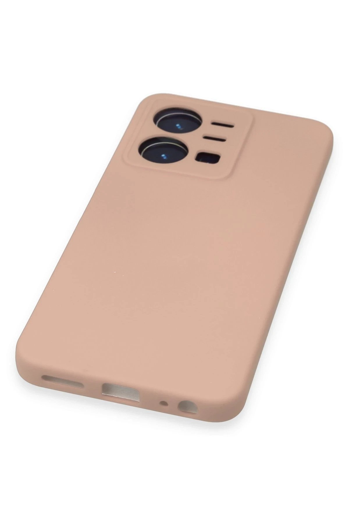 Vivo Y35 Kılıf Nano içi Kadife Silikon - Pudra-(5796) - Görsel 5