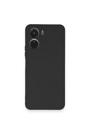 Vivo Y16 Kılıf Nano içi Kadife Silikon - Siyah-(5796)