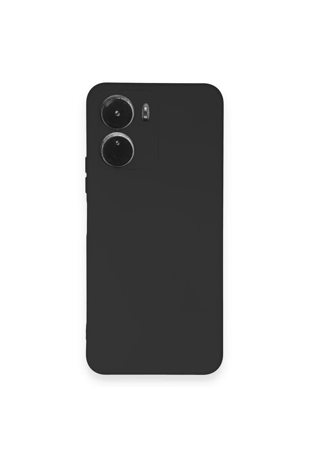 Vivo Y16 Kılıf Nano içi Kadife Silikon - Siyah-(5796)