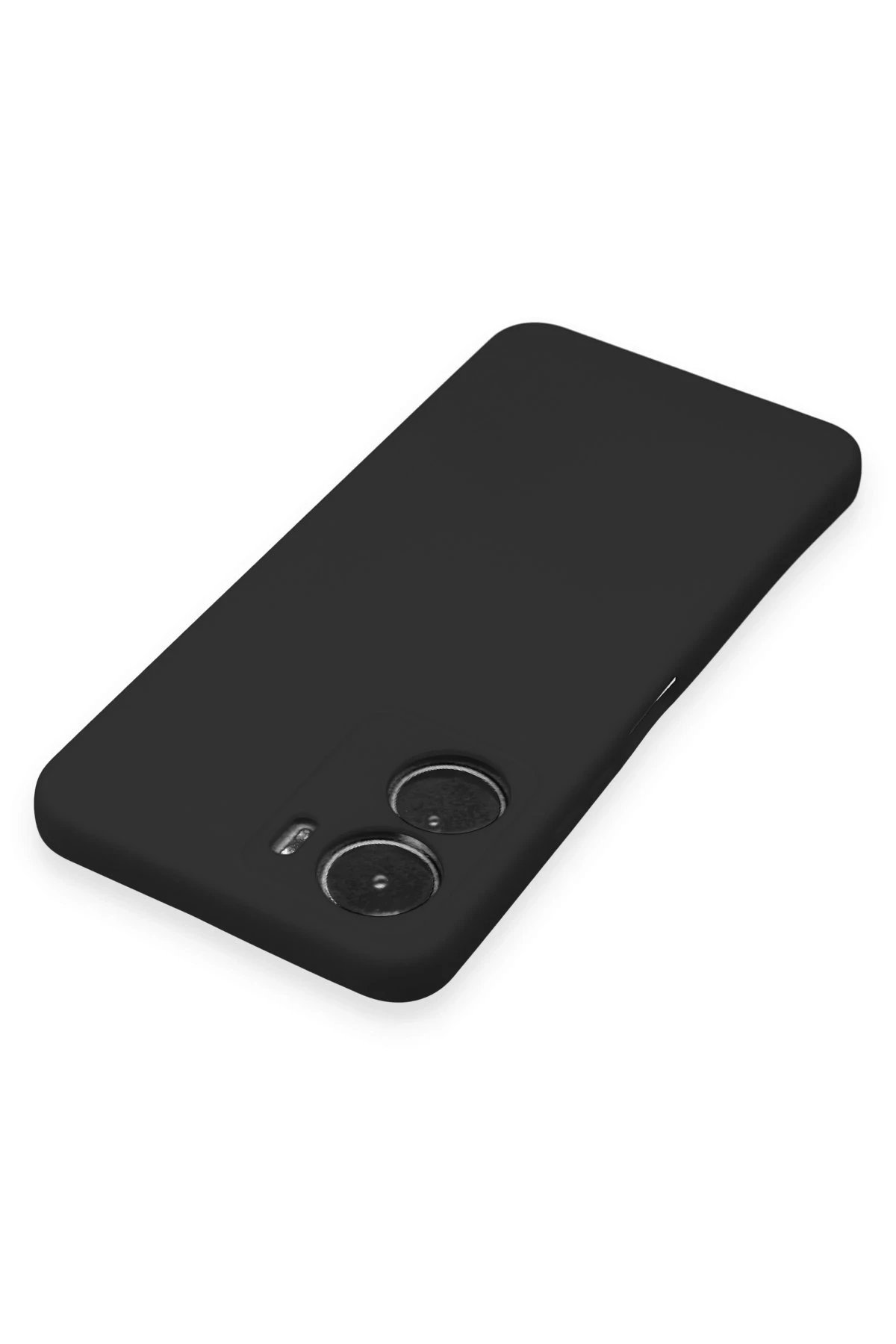 Vivo Y16 Kılıf Nano içi Kadife Silikon - Siyah-(5796) - Görsel 4