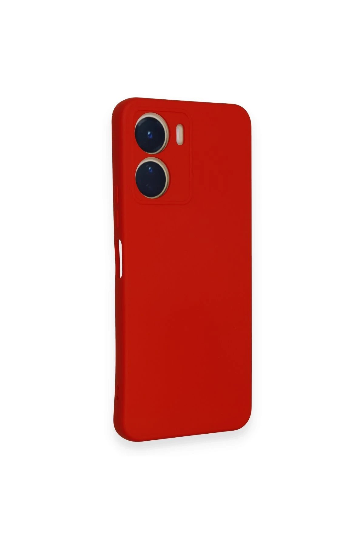 Vivo Y16 Kılıf Nano içi Kadife Silikon - Kırmızı-(5796) - Görsel 2