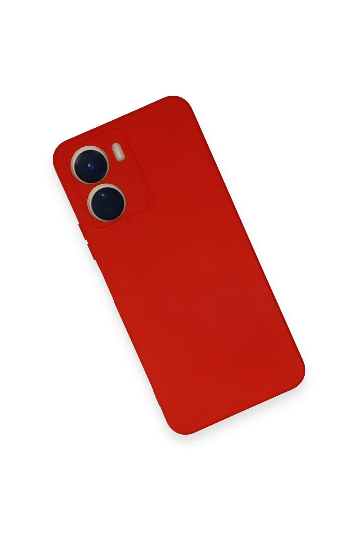 Vivo Y16 Kılıf Nano içi Kadife Silikon - Kırmızı-(5796) - Görsel 3