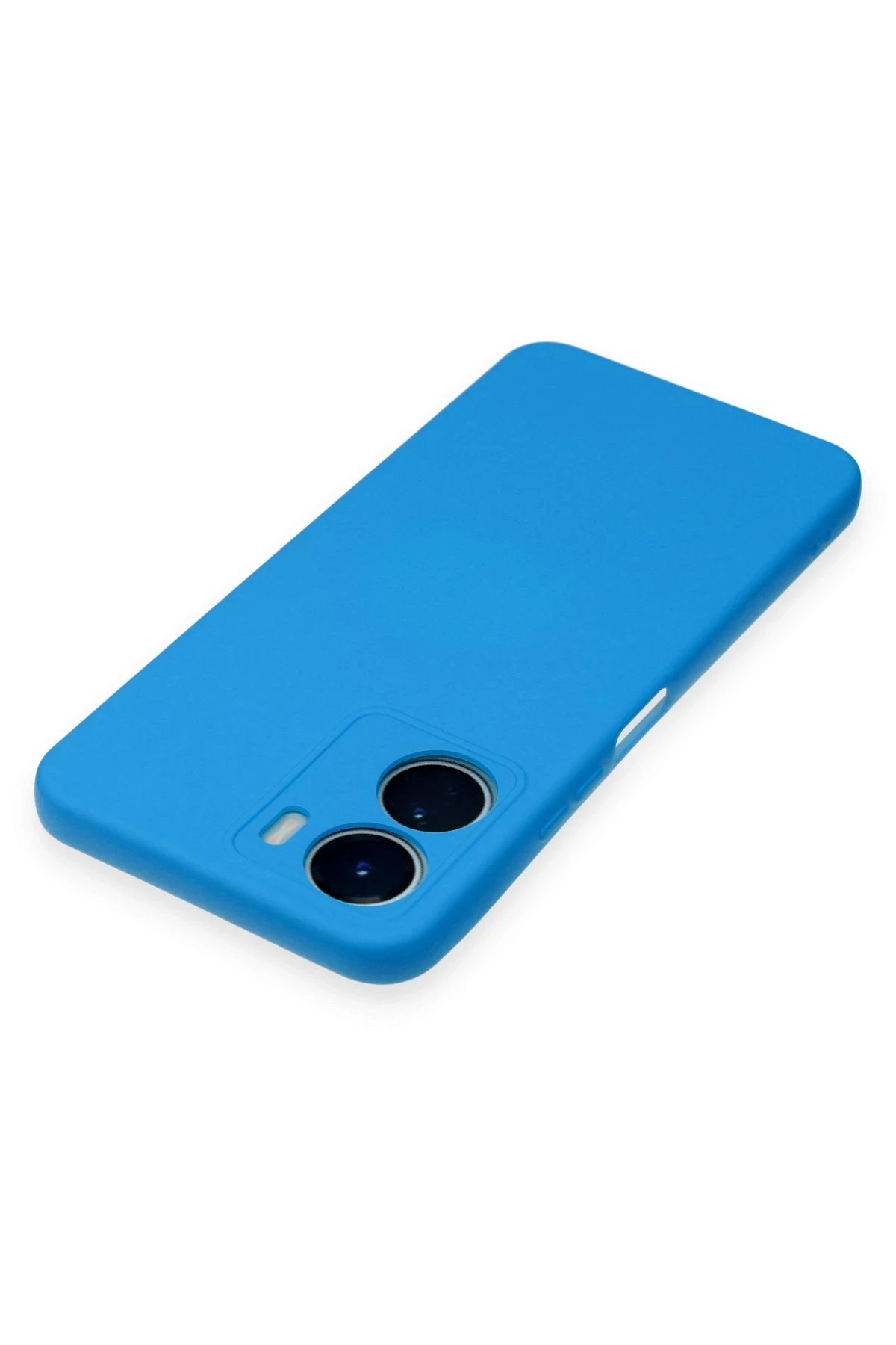 Vivo Y16 Kılıf Nano içi Kadife Silikon - Mavi-(5796) - Görsel 4