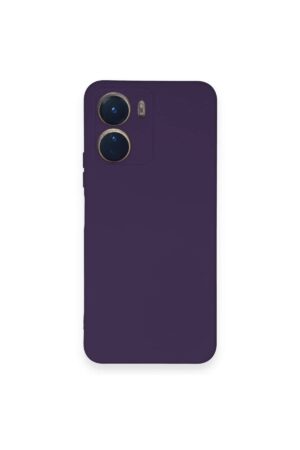 Vivo Y16 Kılıf Nano içi Kadife Silikon - Mor-(5796)