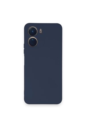 Vivo Y16 Kılıf Nano içi Kadife Silikon - Lacivert-(5796)