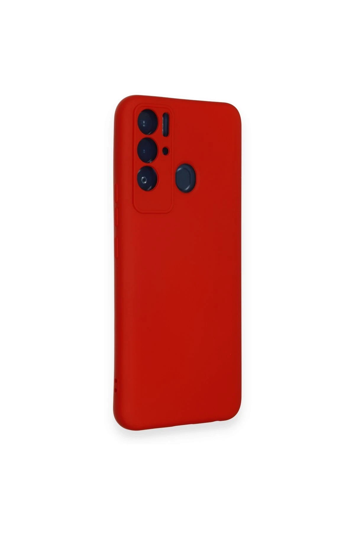 Tecno Pova Neo Kılıf Nano içi Kadife Silikon - Kırmızı-(5796) - Görsel 2