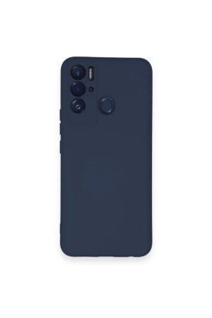 Tecno Pova Neo Kılıf Nano içi Kadife Silikon - Lacivert-(5796)
