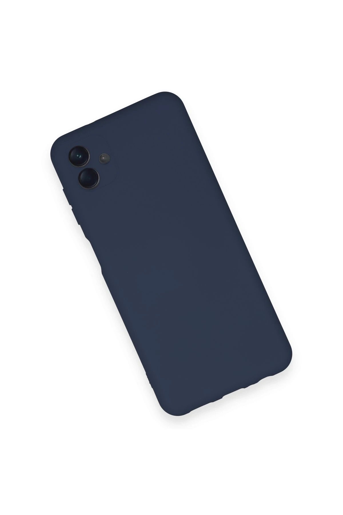 Samsung Galaxy A04 Kılıf Nano içi Kadife Silikon - Lacivert-(5796) - Görsel 3