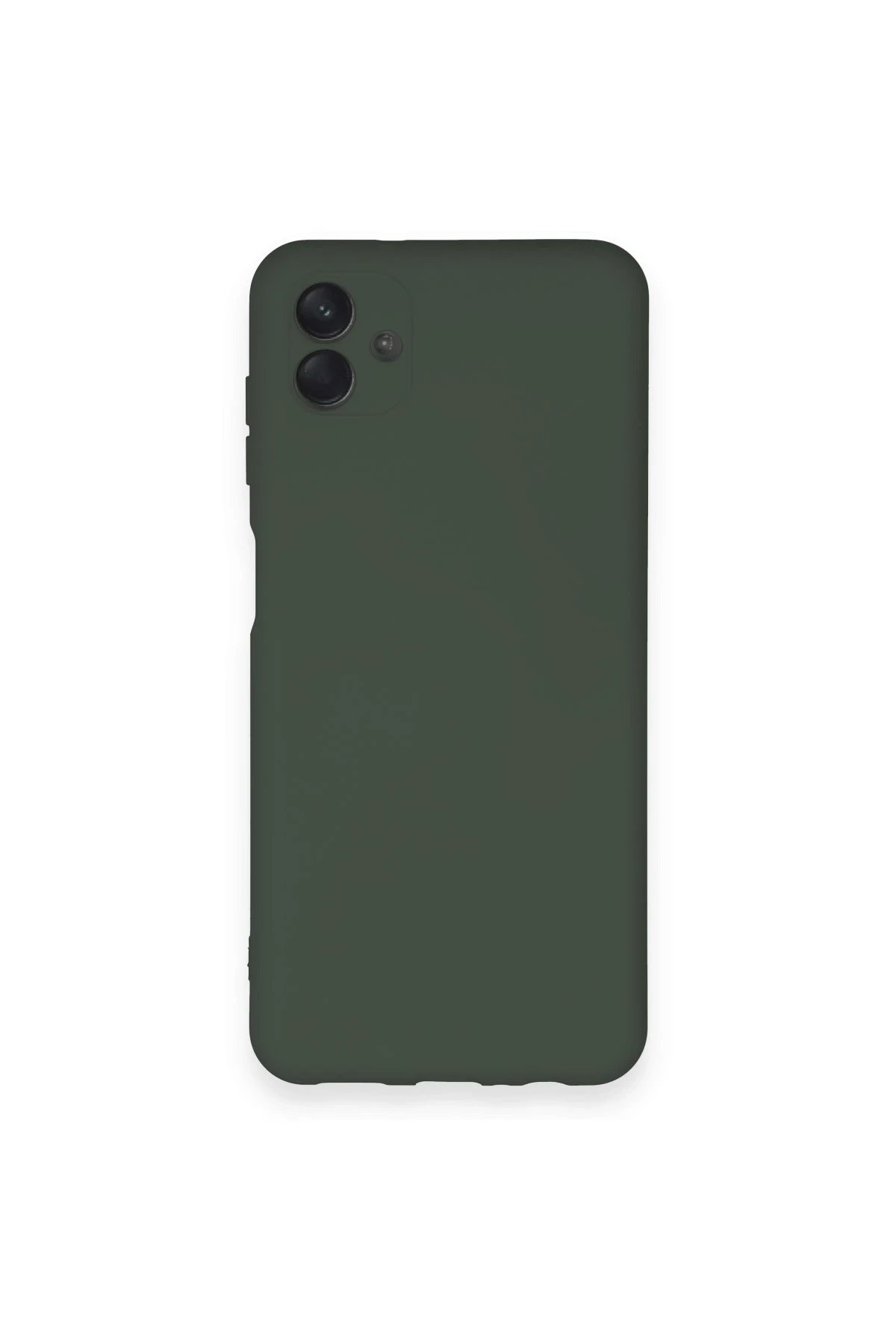 Samsung Galaxy A04 Kılıf Nano içi Kadife Silikon - Koyu Yeşil-(5796)