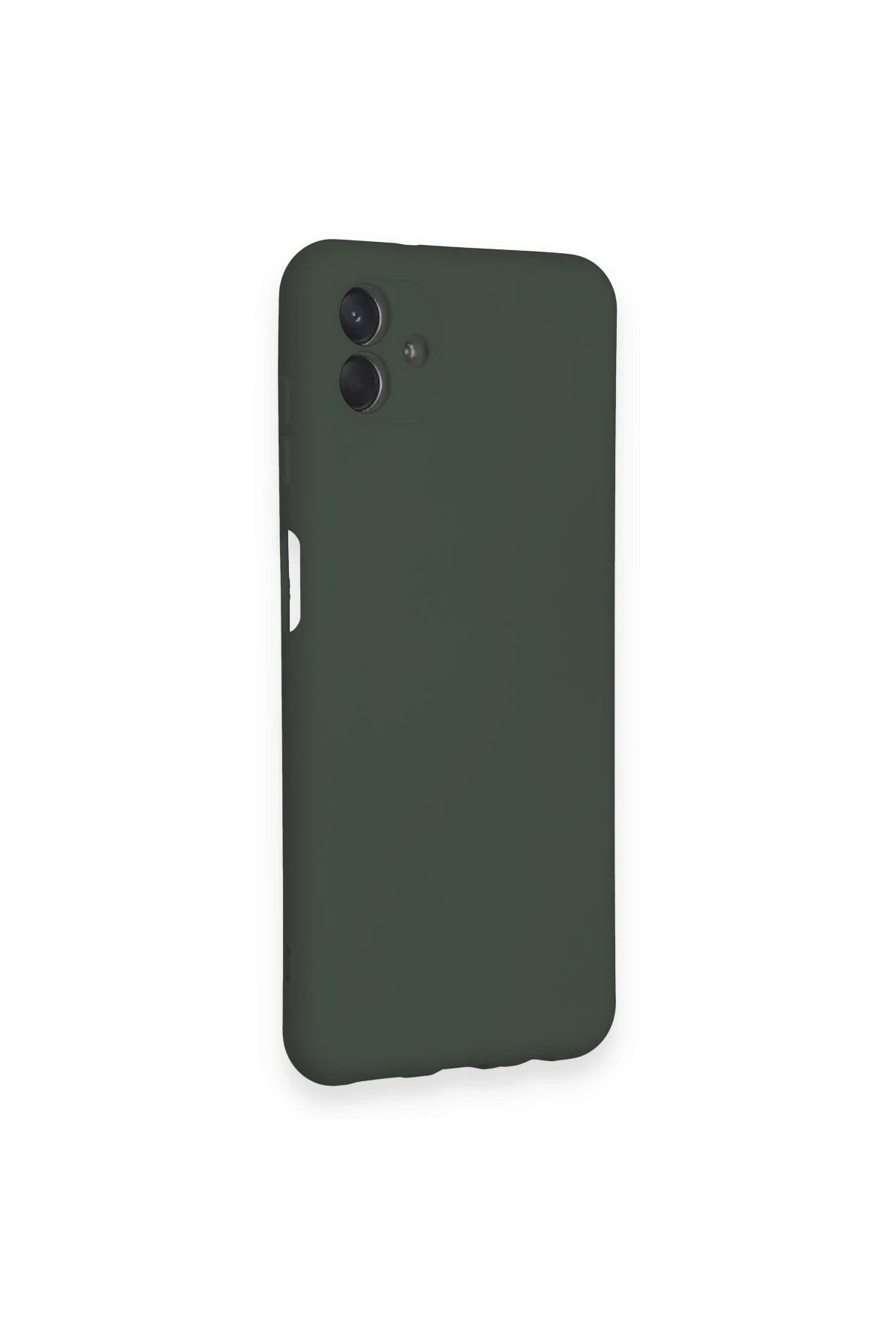 Samsung Galaxy A04 Kılıf Nano içi Kadife Silikon - Koyu Yeşil-(5796) - Görsel 2