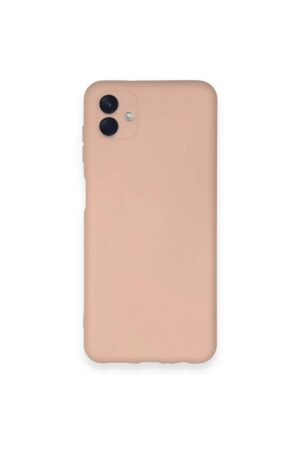 Samsung Galaxy A04 Kılıf Nano içi Kadife Silikon - Pudra-(5796)