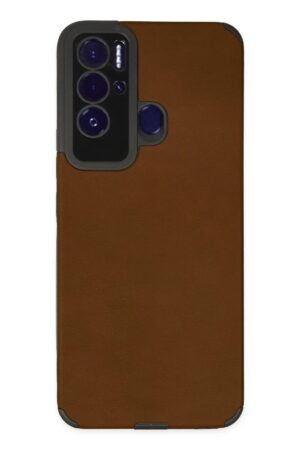 Tecno Pova Neo Kılıf Loop Deri Silikon - Kahverengi-(5796)