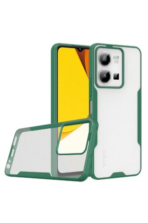 Vivo Y35 Kılıf Platin Silikon - Yeşil-(5796)