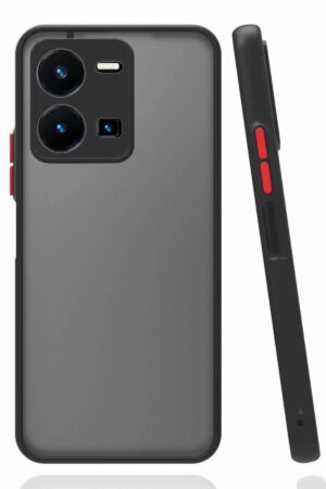 Vivo Y22S Kılıf Montreal Silikon Kapak - Siyah-(5796)