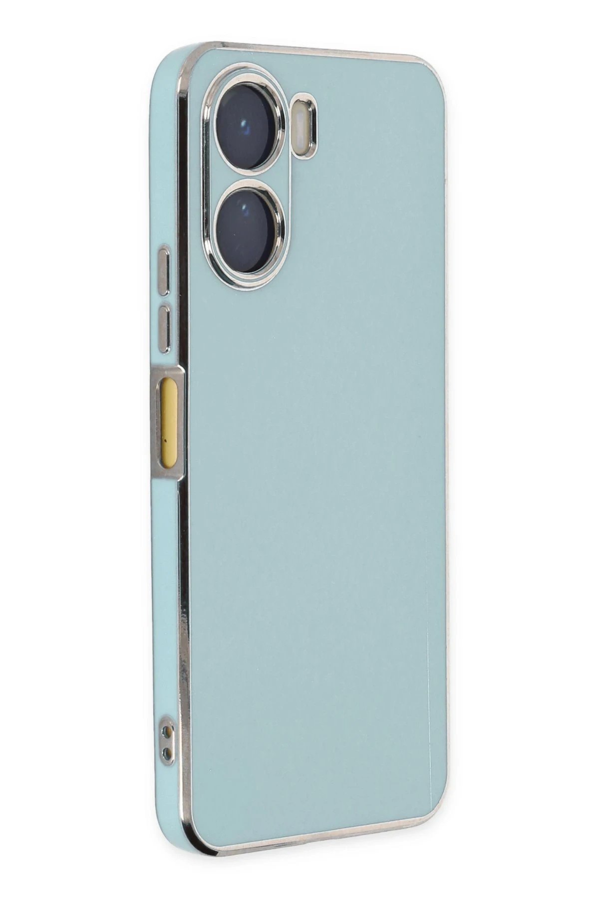 Vivo Y16 Kılıf Volet Silikon - Açık Yeşil-(5796)