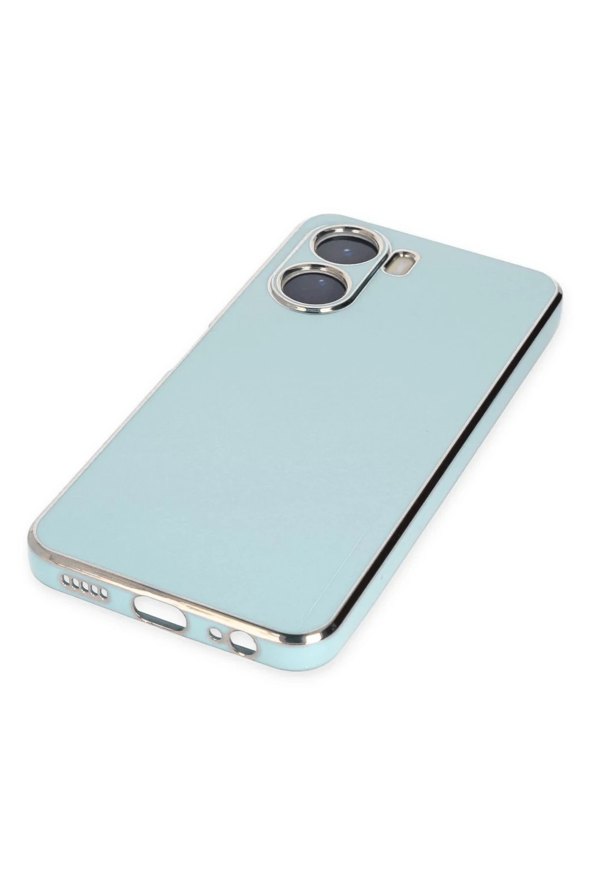 Vivo Y16 Kılıf Volet Silikon - Açık Yeşil-(5796) - Görsel 5